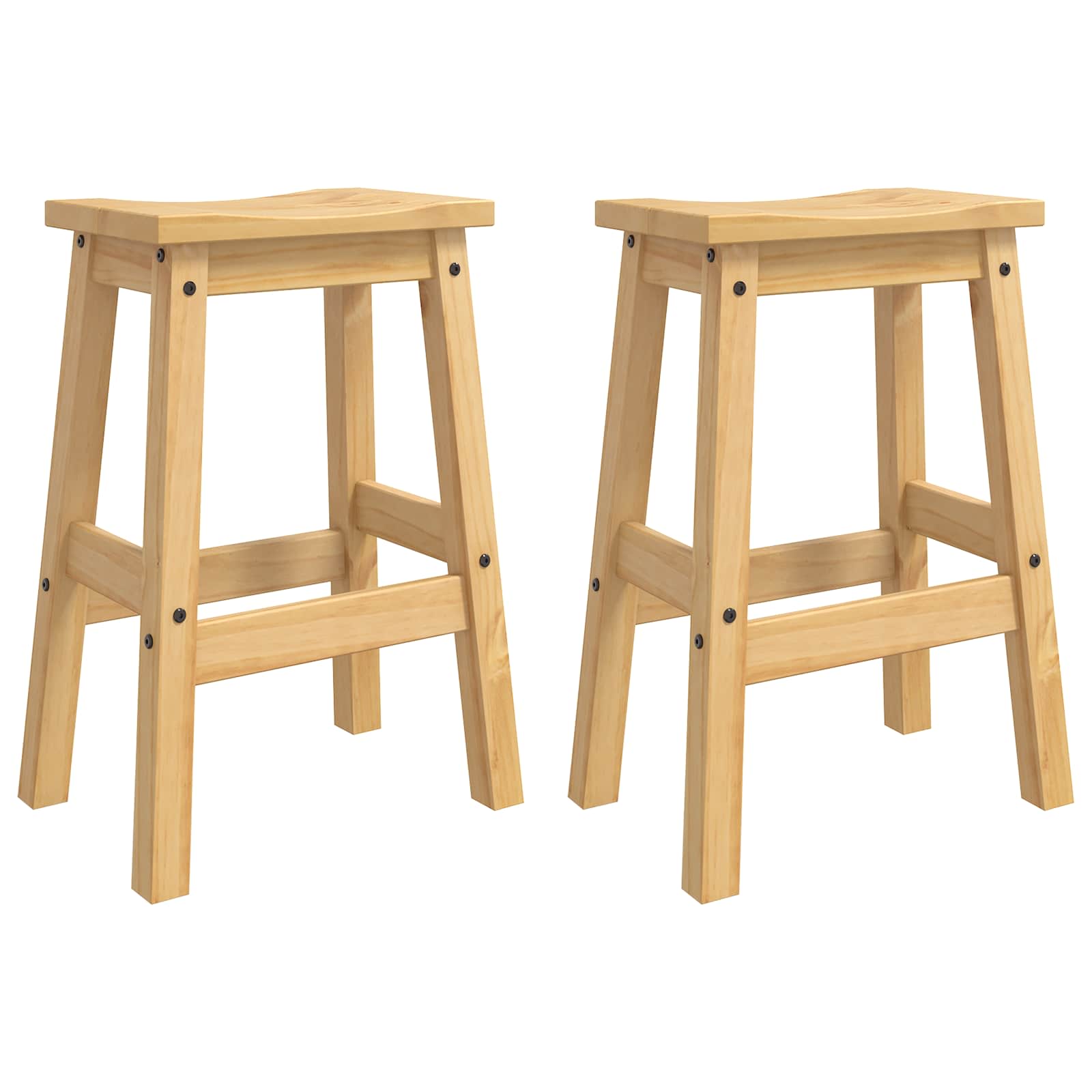 Küchenaufbewahrung mit Speicher 2 pcs Honigwachs Massiv-Kiefer
