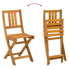 Außen Bistro-Stühle mit Kissen 6 pcs Cremeweiß 38 x 46 x 85 cm