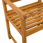 Bank Outdoor 6 pcs Natur 56 x 55,5 x 90 cm Massivholz Akazie