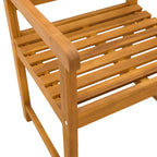 Bank Outdoor 8 pcs Natur 56 x 55,5 x 90 cm Massivholz Akazie