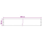 Balkonsichtschutz Beige 90 x 800 cm HDPE und Aluminium