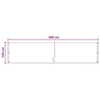 Balkonsichtschutz Sand 120 x 500 cm HDPE und Aluminium