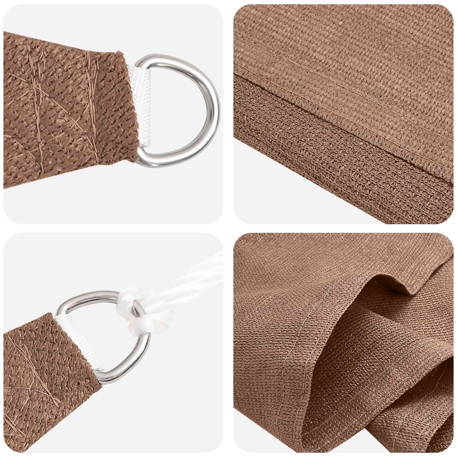 Sonnensegel Taupe 7 x 5 x 5 m HDPE