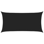 Sonnensegel Schwarz 2,5 x 6 m HDPE