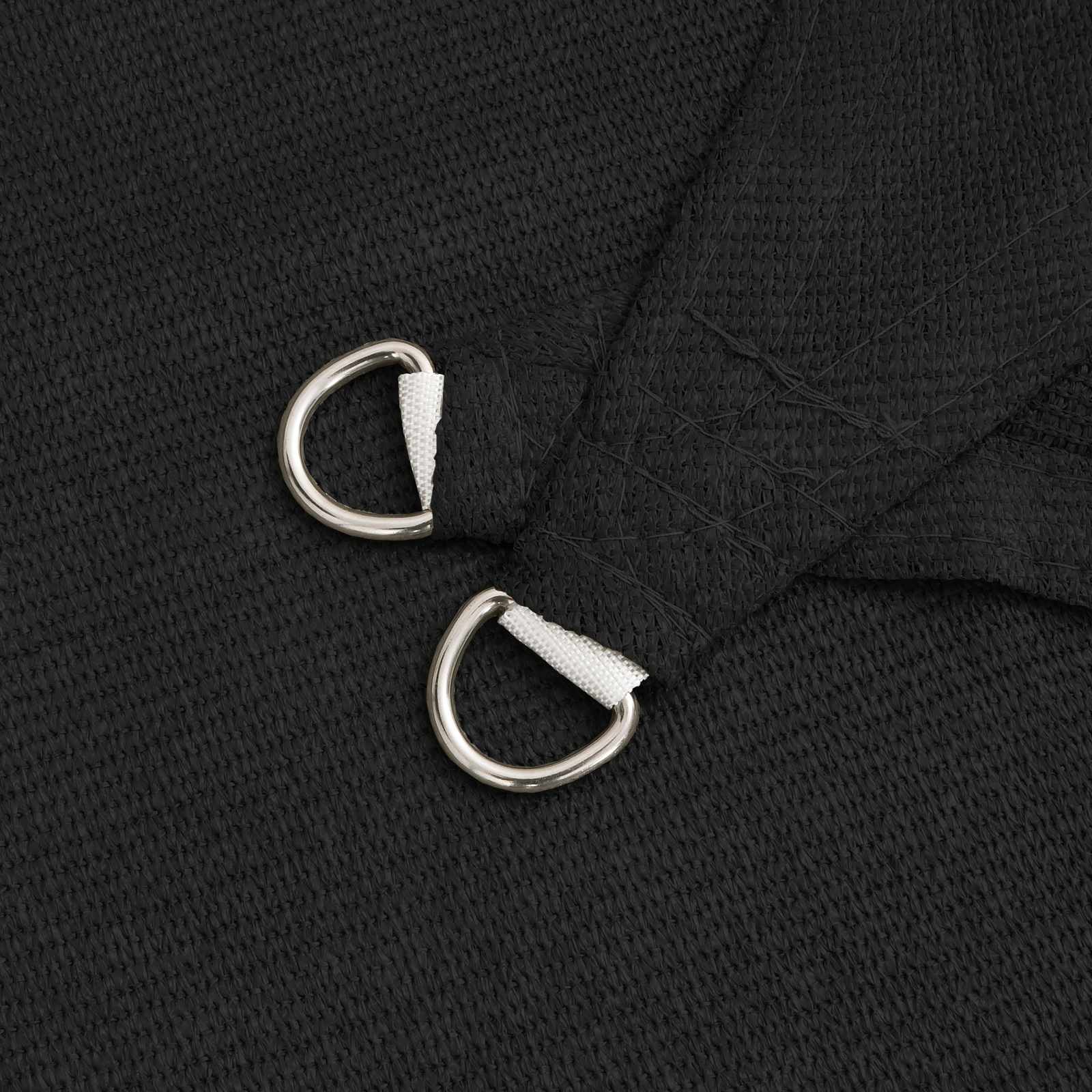 Sonnensegel Schwarz 7 x 5 x 5 m HDPE