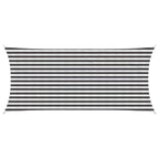 Sonnensegel Anthrazit und Weiß 2 x 4 m HDPE