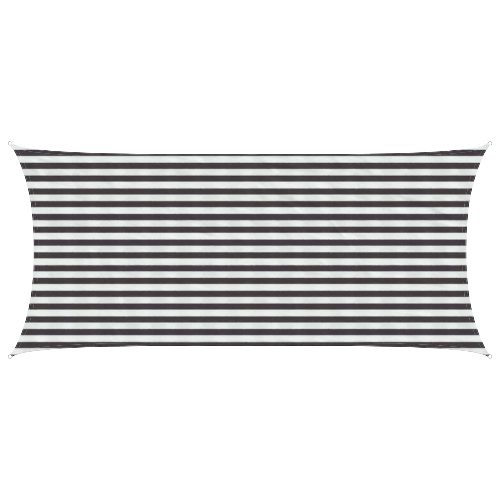 Sonnensegel Anthrazit und Weiß 2 x 4,5 m HDPE