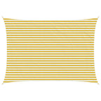 Sonnensegel Gelb und Weiß 3,5 x 5 m HDPE