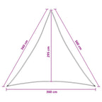 Sonnensegel 3,6 x 3,6 x 3,6 m HDPE