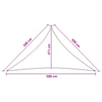 Sonnensegel 5 x 5 x 5 m HDPE