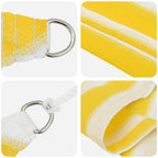 Sonnensegel Gelb und Weiß 3 / 4 x 2 m HDPE
