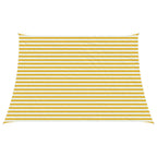 Sonnensegel Gelb und Weiß 3 / 4 x 3 m HDPE