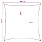 Sonnensegel Blau und Weiß 2 x 2 m HDPE