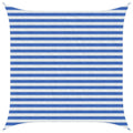 Sonnensegel Blau und Weiß 2,5 x 2,5 m HDPE
