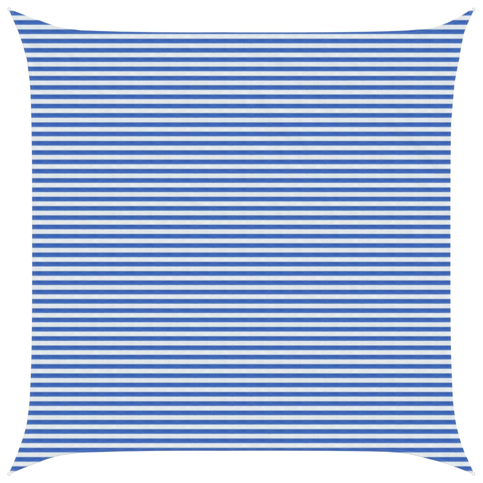 Sonnensegel Blau und Weiß 6 x 6 m HDPE