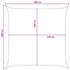 Sonnensegel Blau und Weiß 6 x 6 m HDPE