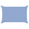Sonnensegel Blau und Weiß 2 x 2,5 m HDPE