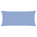 Sonnensegel Blau und Weiß 2 x 4,5 m HDPE