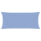 Sonnensegel Blau und Weiß 2 x 4,5 m HDPE