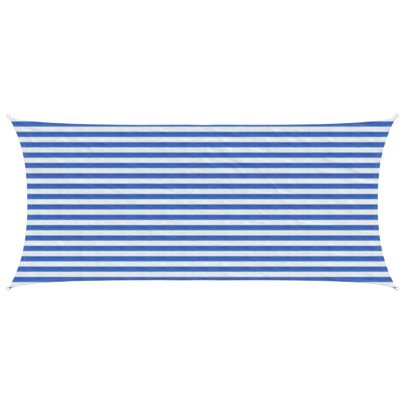 Sonnensegel Blau und Weiß 2 x 4,5 m HDPE