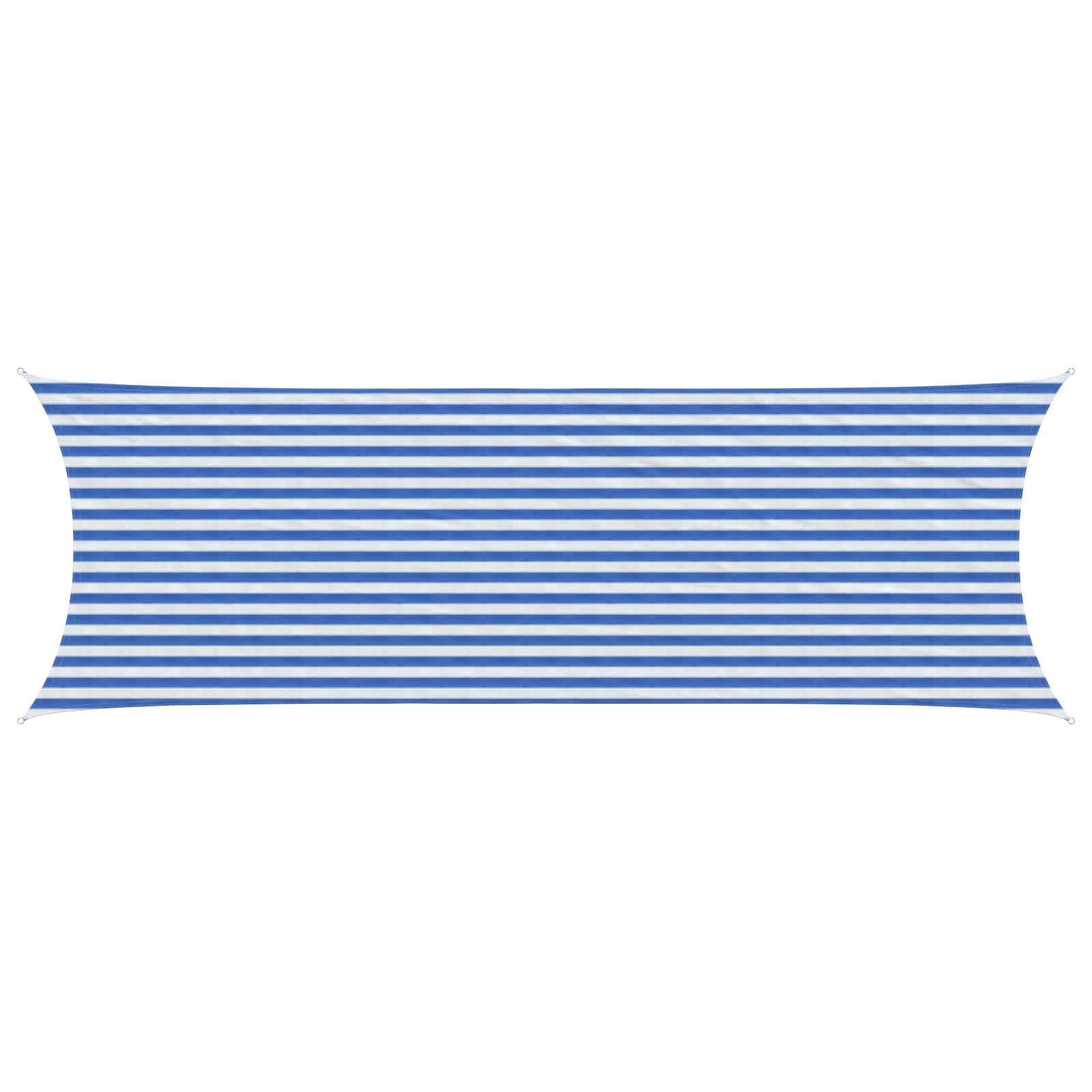 Sonnensegel Blau und Weiß 2 x 6 m HDPE
