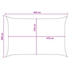 Sonnensegel Blau und Weiß 3 x 4,5 m HDPE
