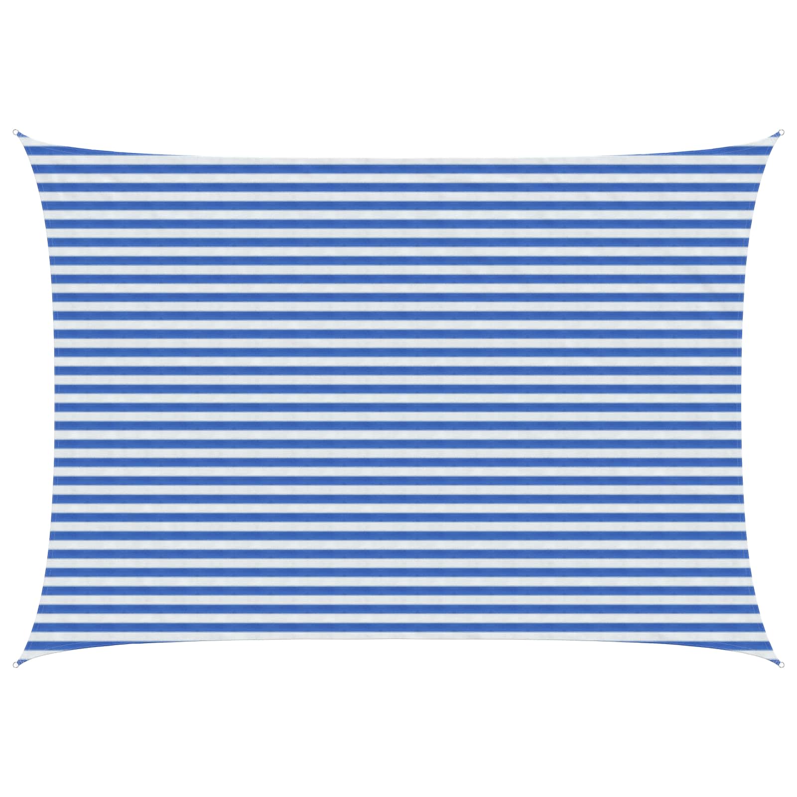 Sonnensegel Blau und Weiß 3,5 x 5 m HDPE