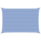 Sonnensegel Blau und Weiß 4 x 7 m HDPE
