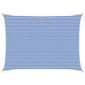 Sonnensegel Blau und Weiß 5 x 6 m HDPE