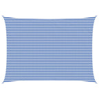 Sonnensegel Blau und Weiß 5 x 6 m HDPE