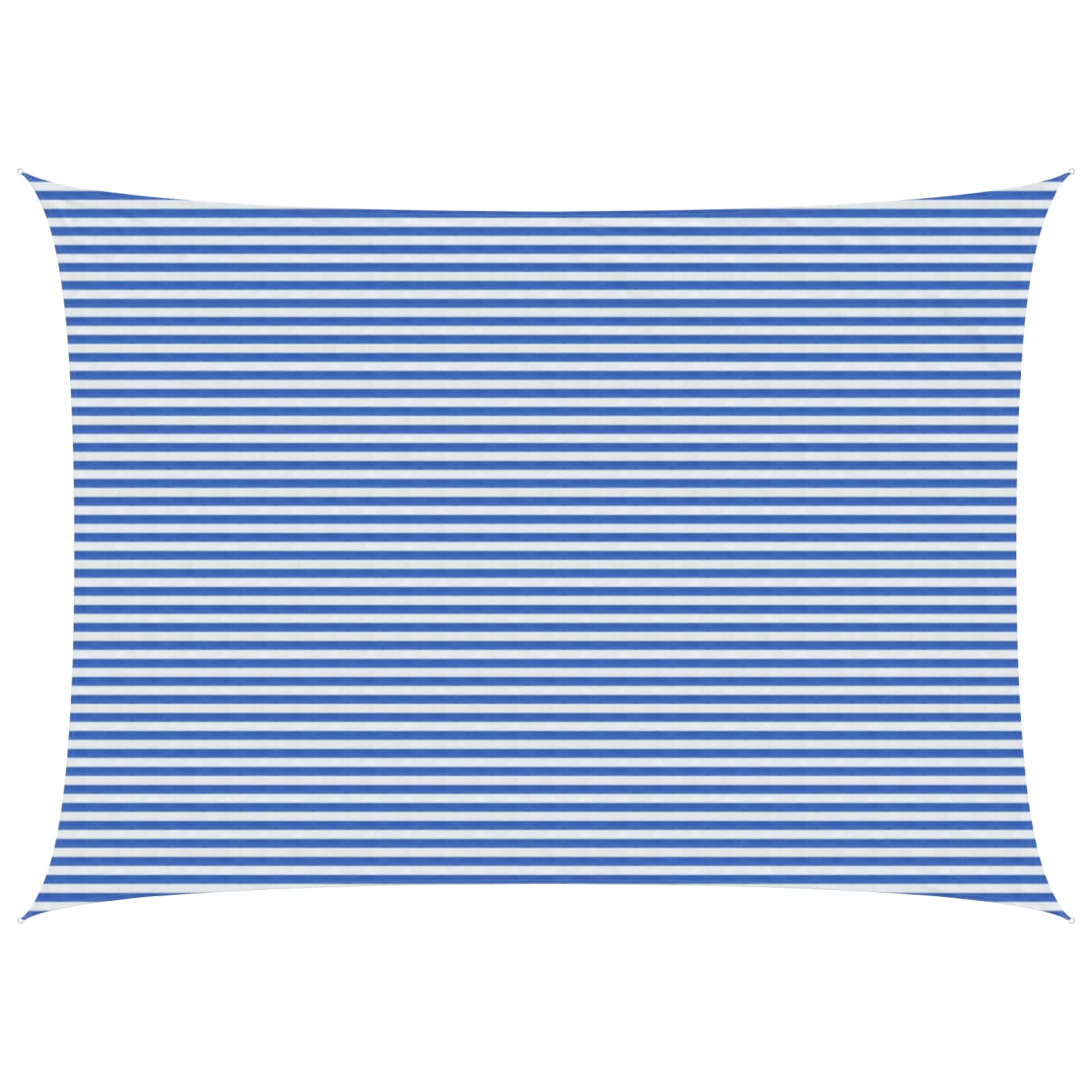 Sonnensegel Blau und Weiß 5 x 7 m HDPE