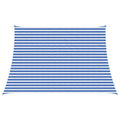 Sonnensegel Blau und Weiß 3 / 4 x 3 m HDPE