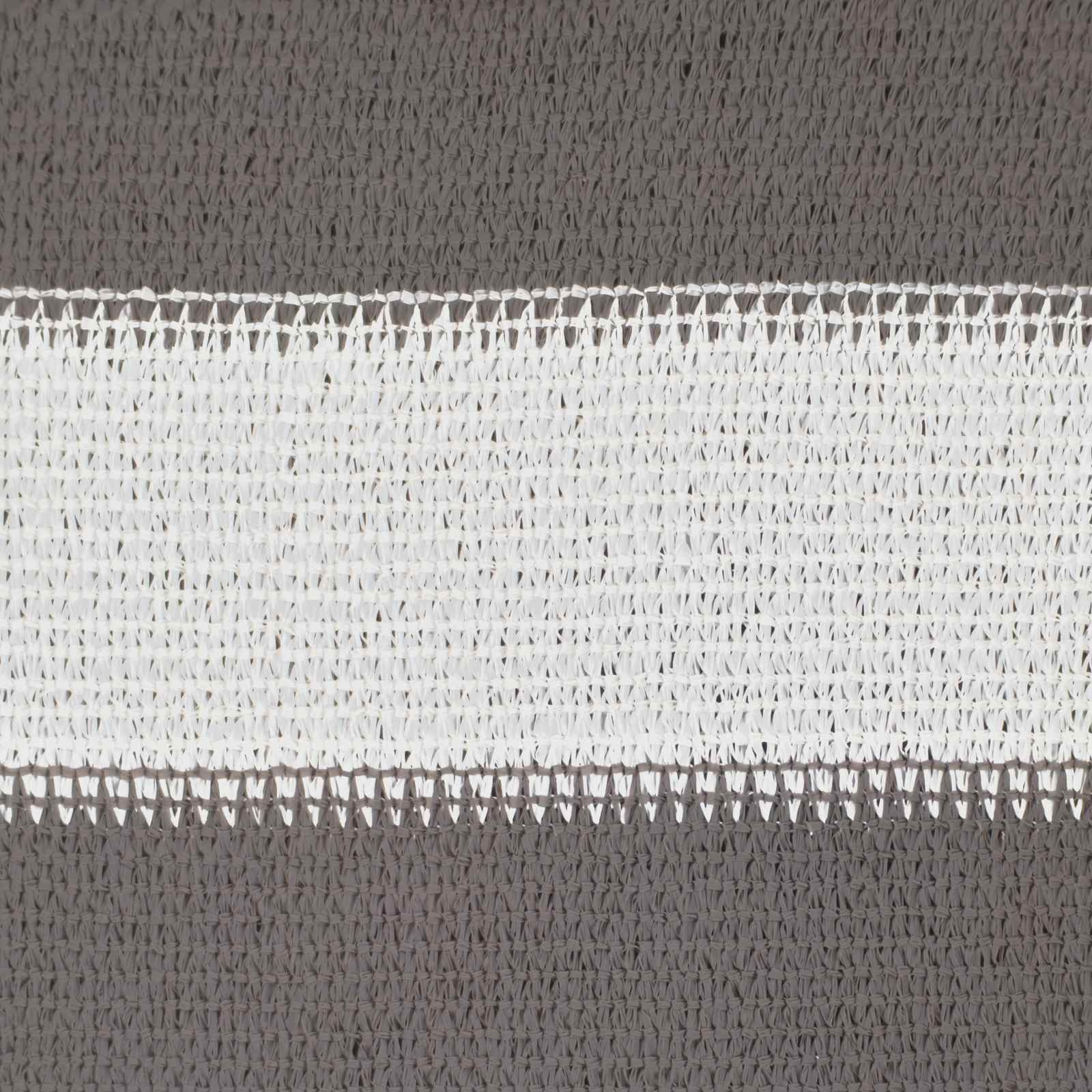 Sonnensegel Hellgrau und Weiß 3,6 x 3,6 m HDPE