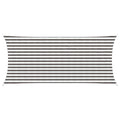 Sonnensegel Hellgrau und Weiß 2 x 4,5 m HDPE
