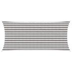 Sonnensegel Hellgrau und Weiß 2 x 4,5 m HDPE