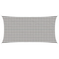 Sonnensegel Hellgrau und Weiß 2,5 x 6 m HDPE