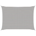 Sonnensegel Hellgrau und Weiß 5 x 7 m HDPE