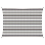 Sonnensegel Hellgrau und Weiß 5 x 7 m HDPE