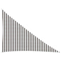 Sonnensegel Hellgrau und Weiß 3 x 4 x 5 m HDPE