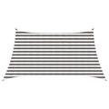 Sonnensegel Hellgrau und Weiß 3 / 4 x 2 m HDPE