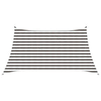 Sonnensegel Hellgrau und Weiß 3 / 4 x 2 m HDPE