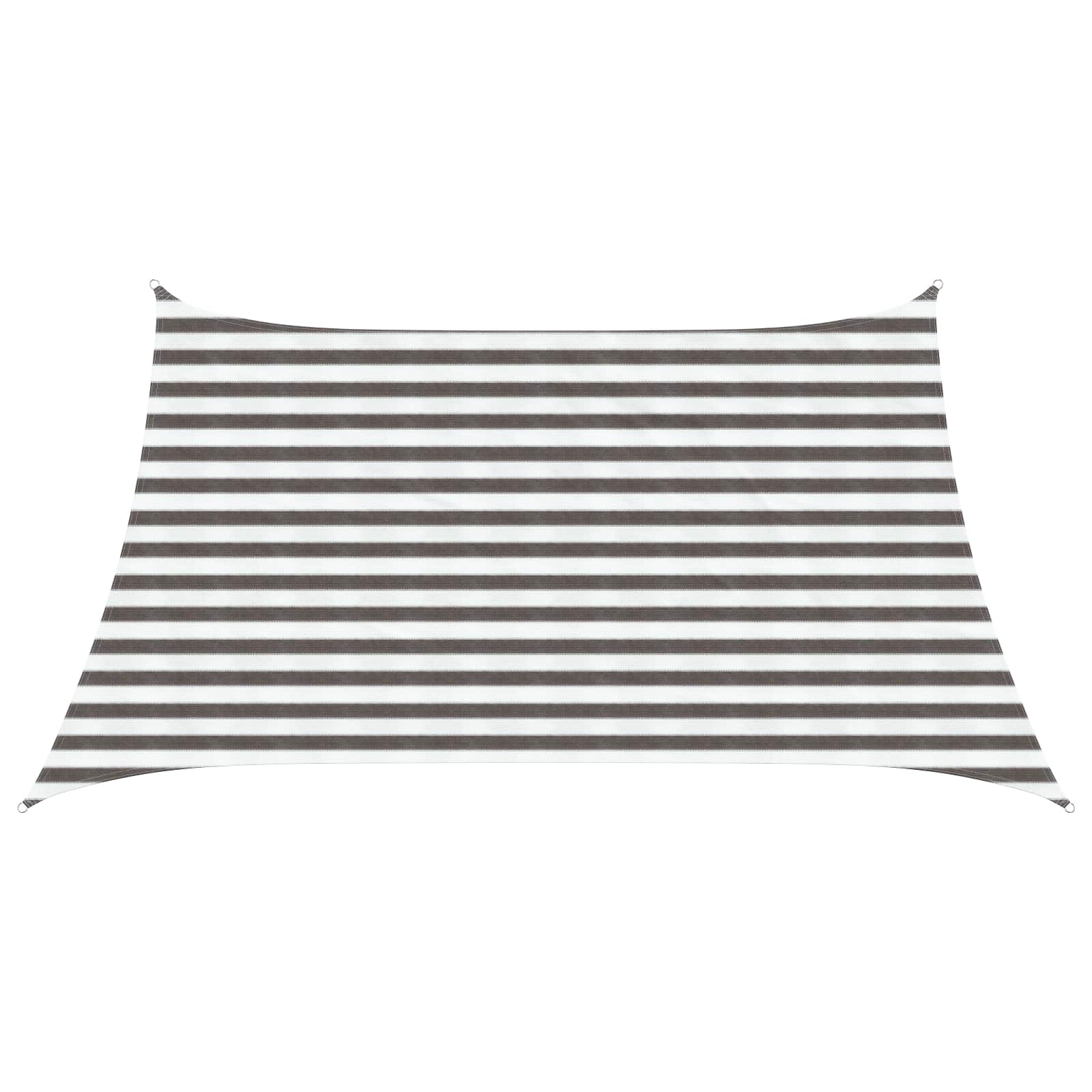 Sonnensegel Hellgrau und Weiß 3 / 4 x 2 m HDPE