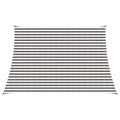 Sonnensegel Hellgrau und Weiß 3 / 4 x 3 m HDPE