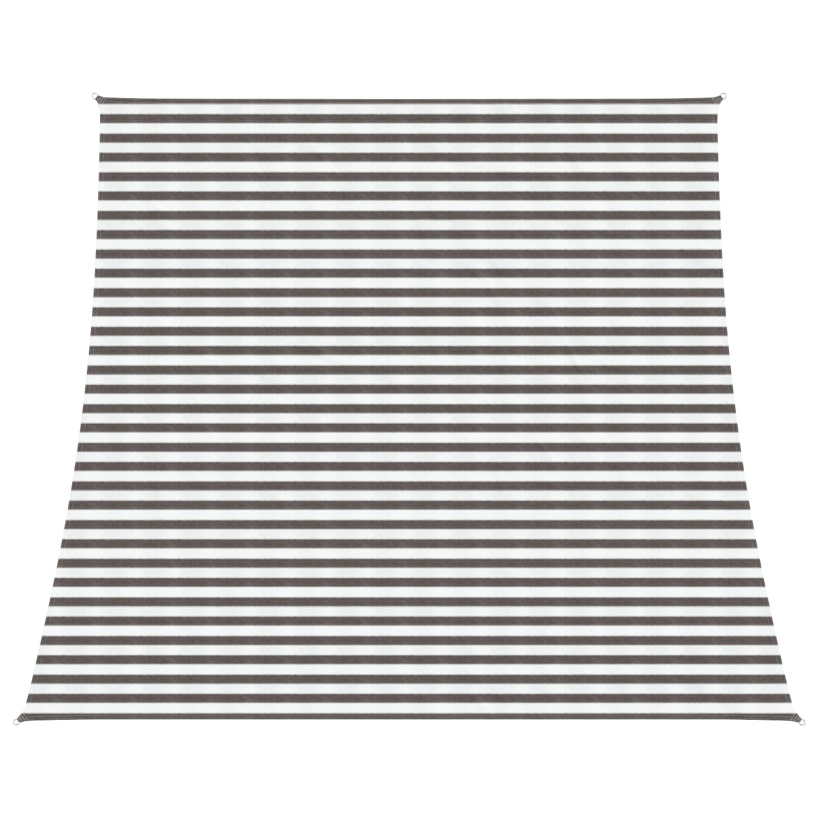 Sonnensegel Hellgrau und Weiß 4 / 5 x 4 m HDPE