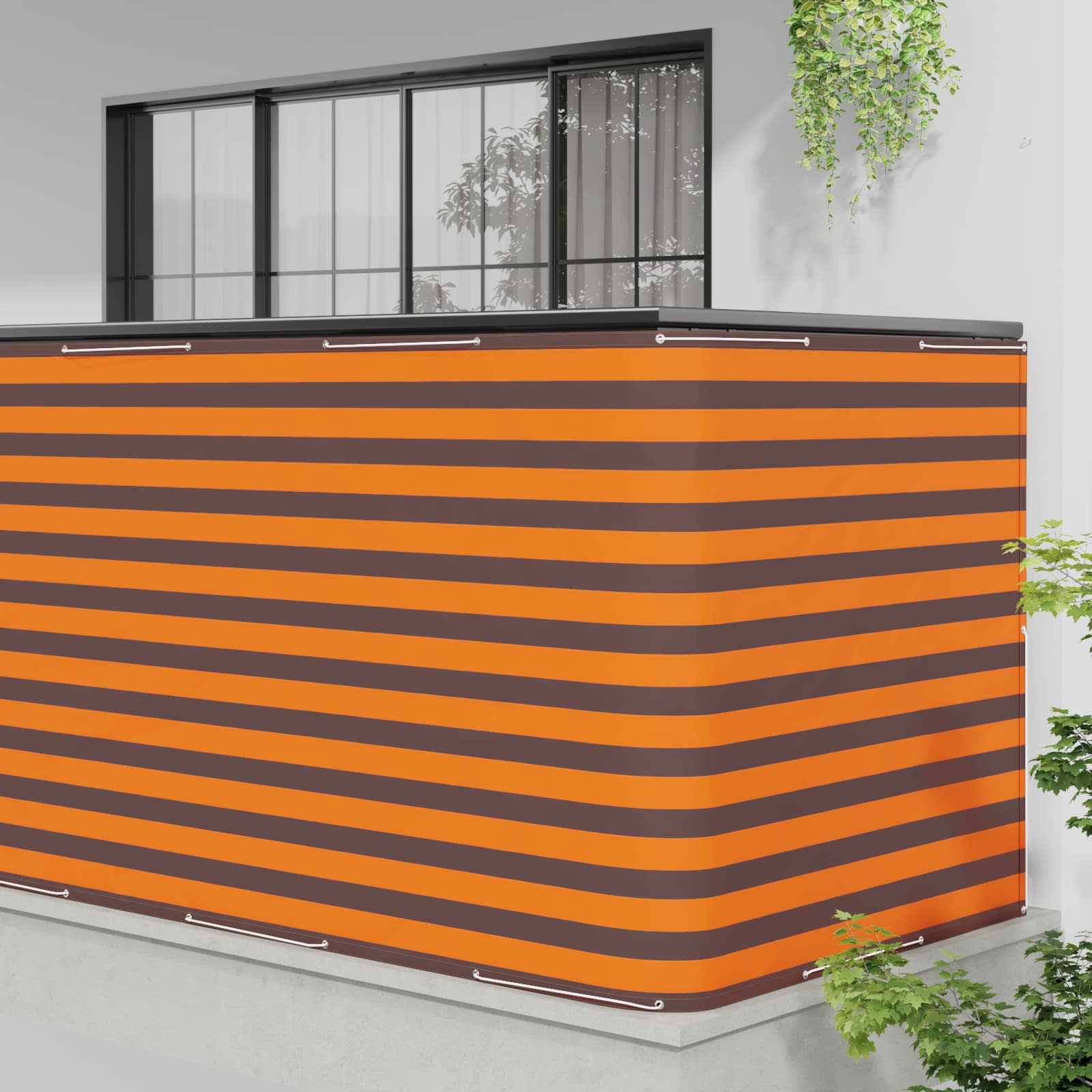 Balkon Sichtschutz 150 x 300 cm Stoff mit PU-Beschichtung