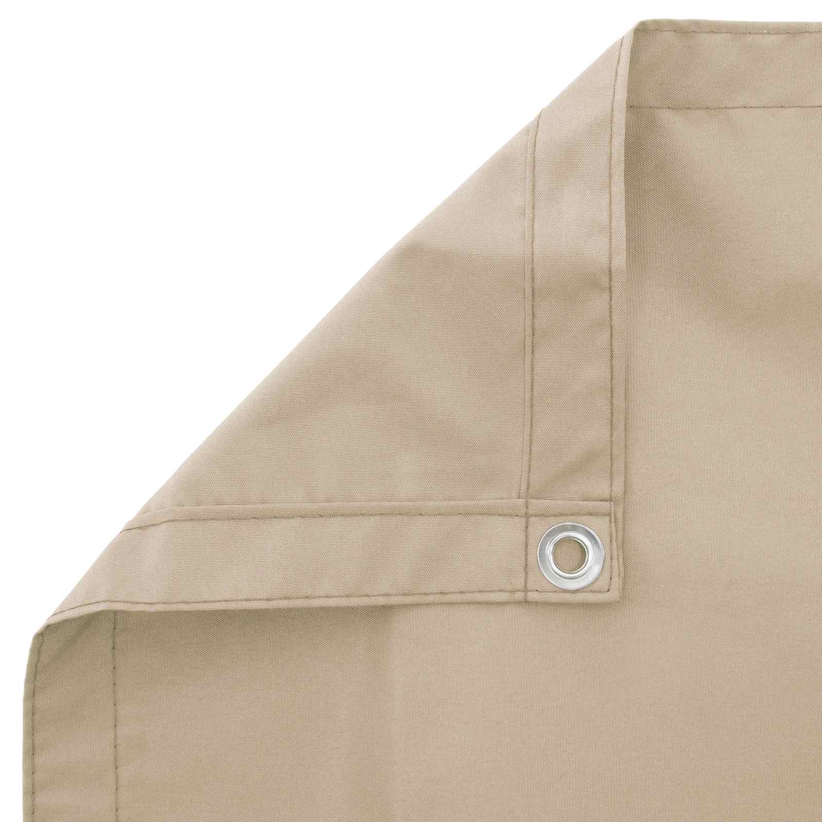 Balkon Sichtschutz 150 x 200 cm Stoff mit PU-Beschichtung Beige