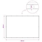 Balkon Sichtschutz 200 x 300 cm Stoff mit PU-Beschichtung Creme