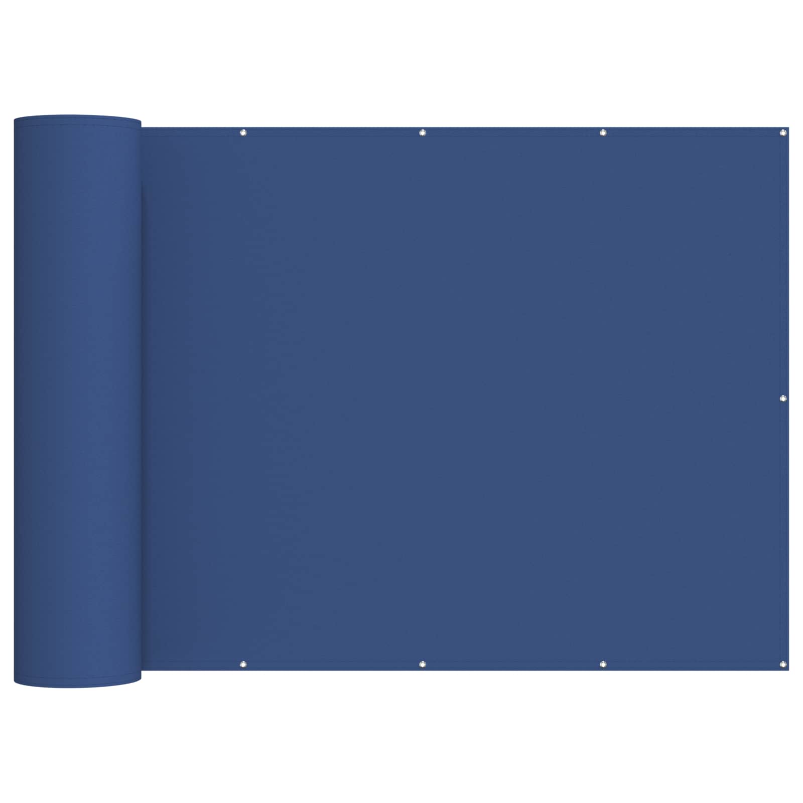 Balkon Sichtschutz 180 x 700 cm Stoff mit PU-Beschichtung Blau