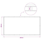Balkon Sichtschutz 200 x 400 cm Stoff mit PU-Beschichtung Gelb