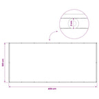 Balkon Sichtschutz 180 x 400 cm Stoff mit PU-Beschichtung Rot